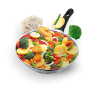 Vegetables on Fryingpan - icon